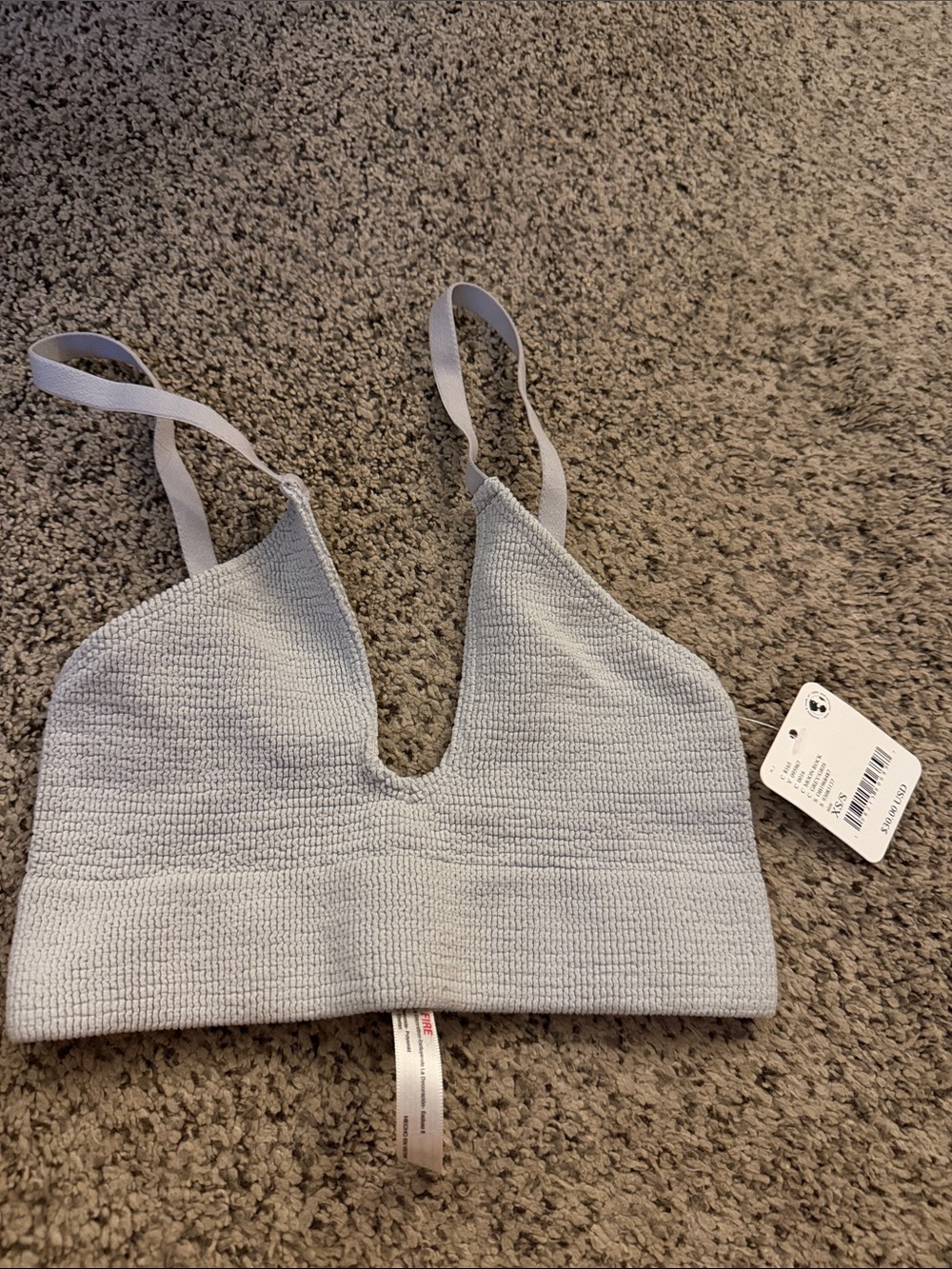 Light Gray V-Neck Bralette - Women Intimates & Sleepwear